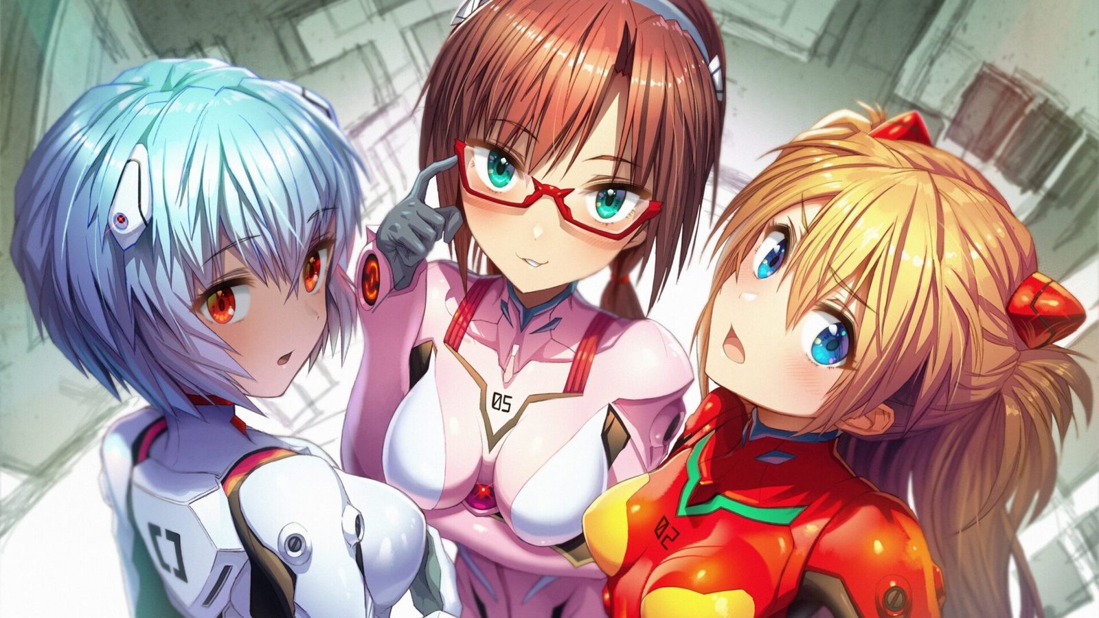 Asuka, Rei y Mari hacen el delicioso en esta figura H
