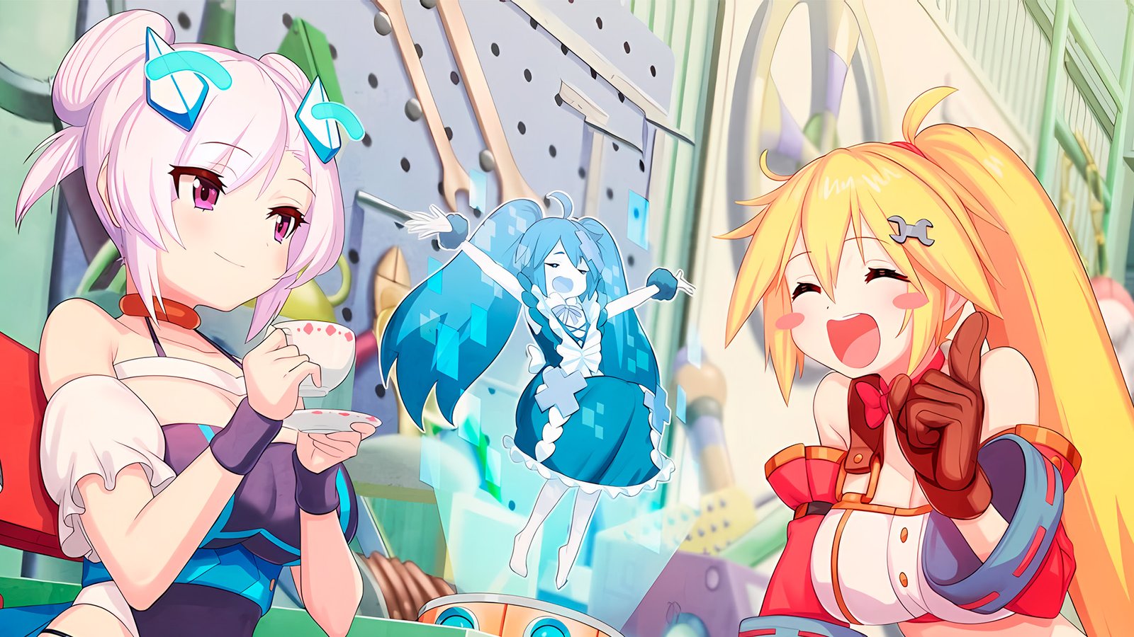 Waifus son profanadas por robots con tentáculos en la versión animada de mecha Gishi Resta no Daibouken