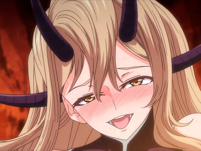 Hombre profana mujeres demonio sin temor a la muerte en el tráiler de Oni Chichi harem 04