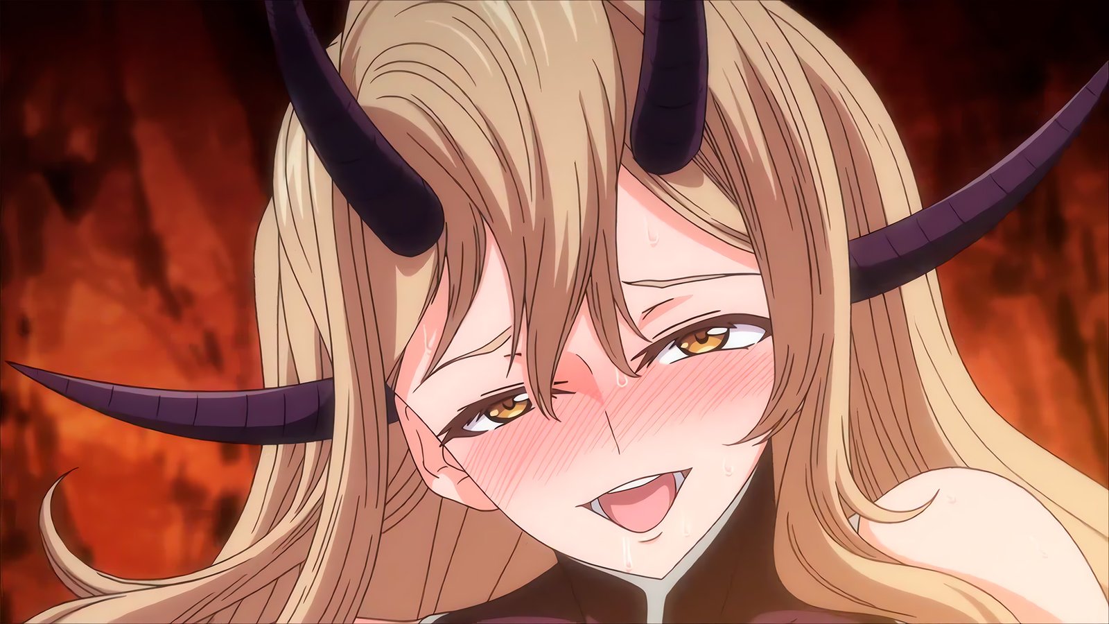 Hombre profana mujeres demonio sin temor a la muerte en el tráiler de Oni Chichi harem 04