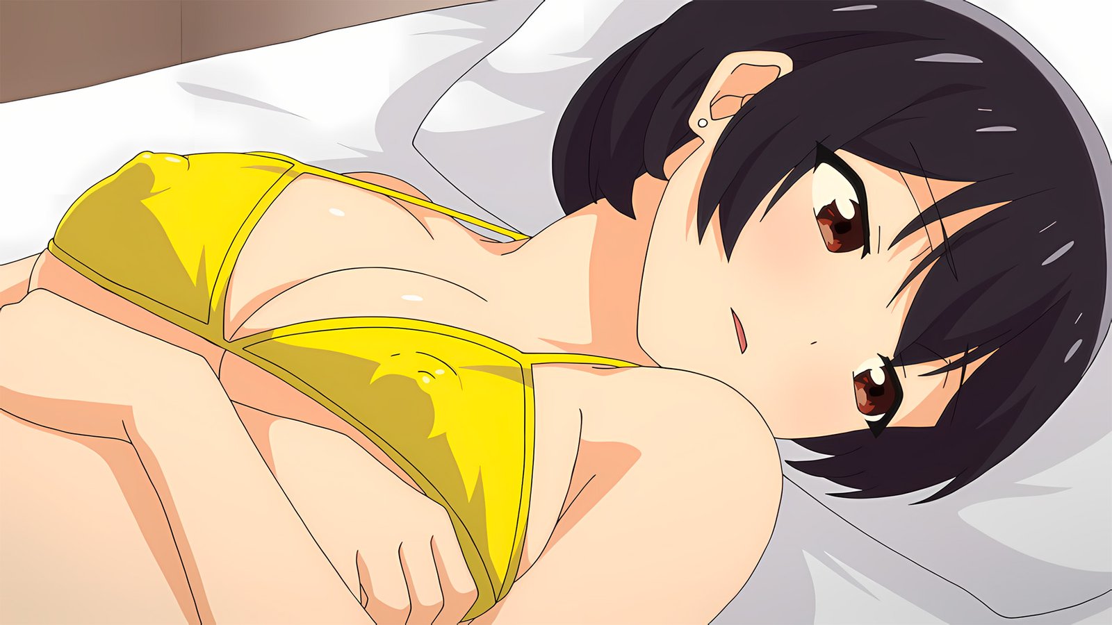 Mujer engaña a su compañero de trabajo en el tráiler de Akogare no Onna Joushi ga