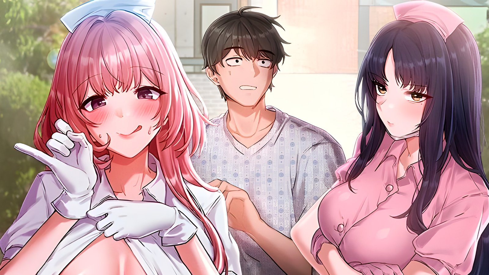 Hombre enfermo es profanado por enfermeras calientes en este manhwa para adultos