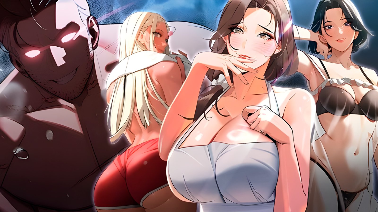 Hombre se detona a las milfs calientes de su alrededor en este manhwa para adultos