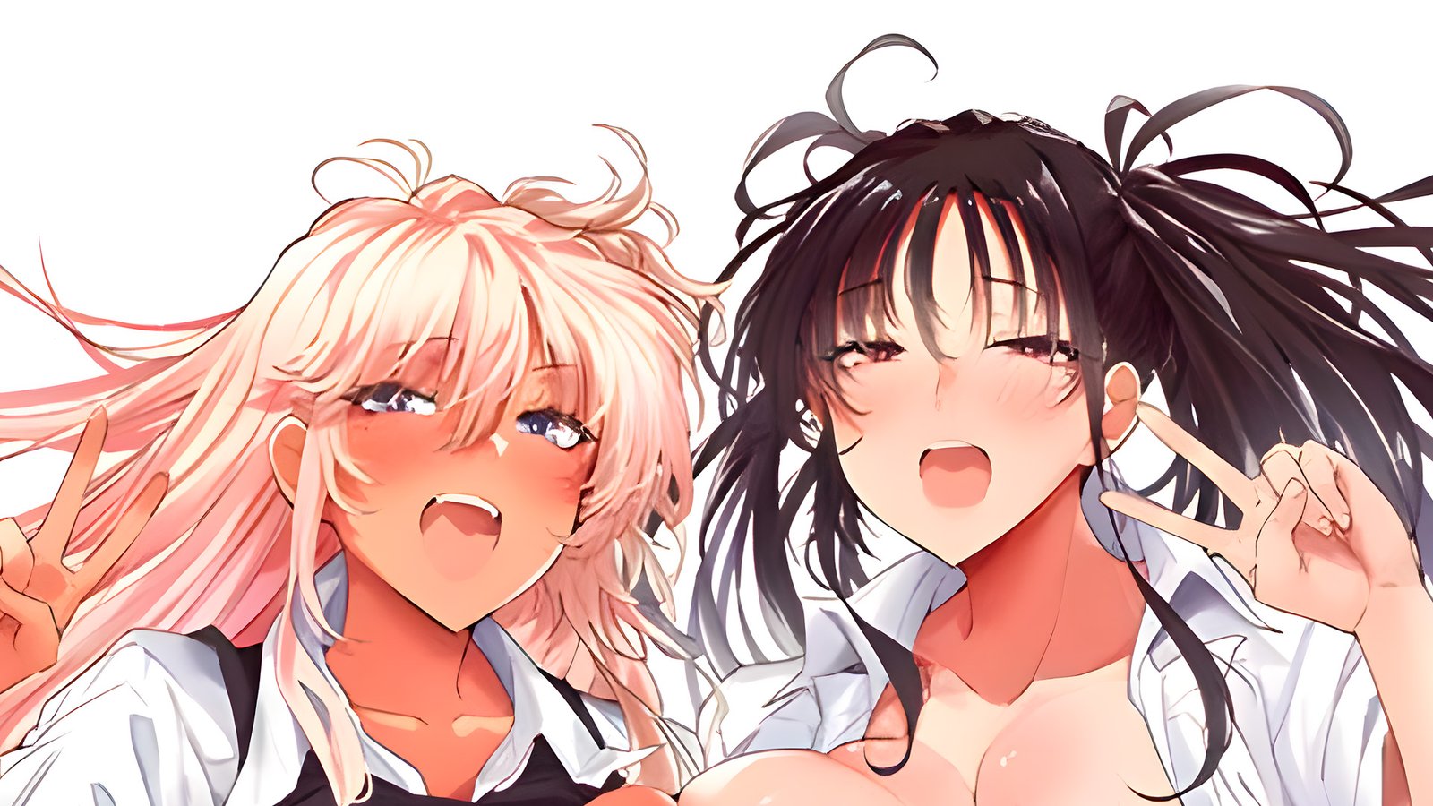 Hombre es chantajeado por dos gyarus calientes en la segunda OVA de amor wa Gal kara Hajimaru Unmei